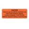 Nevs Caution Failure to Use & Renew Medication 7/8"x1-5/8"Flr Red w/Black VW-0104 - alternate 1